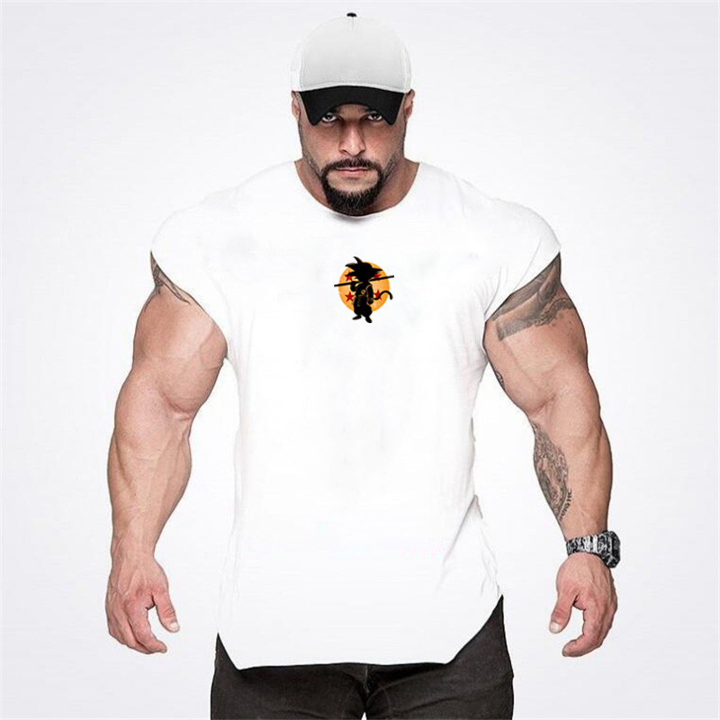 Men Gym Singlets Tank Tops Stringer Bodybuilding Fitness Vests Sports Clothes