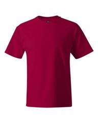 Below WHOLESALE Blank 48 HANES Red Black 5180 Assortment t-SHIRT Bulk Lot