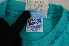 Vintage 90’s Hanes Dolphin shirt all over print tagged medium aquatic marine
