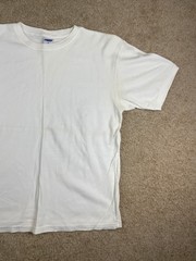 Vintage Old Navy Basic T-Shirt Mens XL Ribbed Knit Crewneck Solid White
