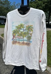Jimmy Buffett IDK Tour 2016 Tee Mens XL L/S White Concert Shirt 5 O’clock