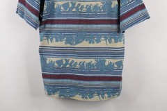 Vtg 90s Streetwear Mens Large Distressed Striped Color Block T-Shirt Cotton USA