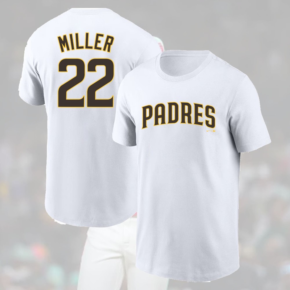 HOT NEW! Mason Miller #22 San Diego Padres 2025 Name & Number Fan Gifts