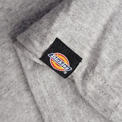 DICKIES Baseball Shirt Mens MEDIUM BURGANDY GRAY Long Sleeve Graphic logo NWT