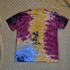 WXYZ MFG. CO Men’s Multicolor Tie-Dye Logo Crew Neck Short Sleeve T-Shirt L