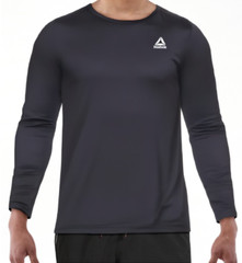 NWT Reebok Mens Delta Core LS Tee, moisture management Choose color & size