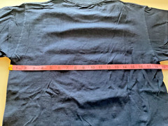 UNITED STATES NAVY Emblem Nautical Eagle Rope & Chain Blue t shirt size M approx