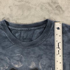 The Mountain Shirt Mens XL Blue Wolf Moon Pack Graphic Tee Tie Dye Animal