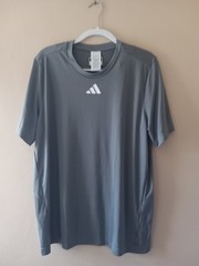 Adidas Dark Grey Pregame T-Shirt HY0521 Size Large (Y394)