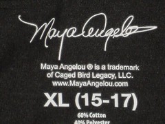 Maya Angelou Silhouette Tee-Shirt “Trying To Be Normal” Size XL 15-17 NWT
