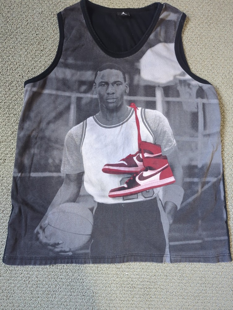 Vintage Jordan Michael Jordan Graphic Print Tank Top XL Air Jordan 1