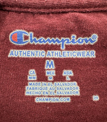 Champion Harvard T Shirt Medium Maroon College Crest Tee Campus Logo Ivy League