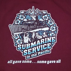 Submarine Service in the Pacific Red Maroon Shirt All Gave Some Men’s Size XL