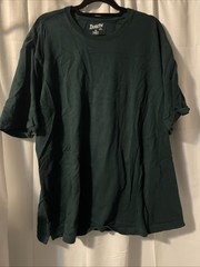 Duluth Shirt Mens XL Soild Hunter Green Crew Neck Relaxed fit Longtail casual