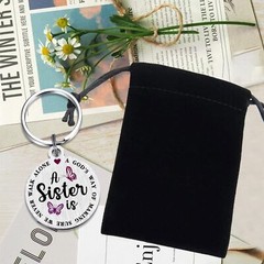 Sister Keychain Gift Mother’s Day Birthday Graduation Christmas Keepsake