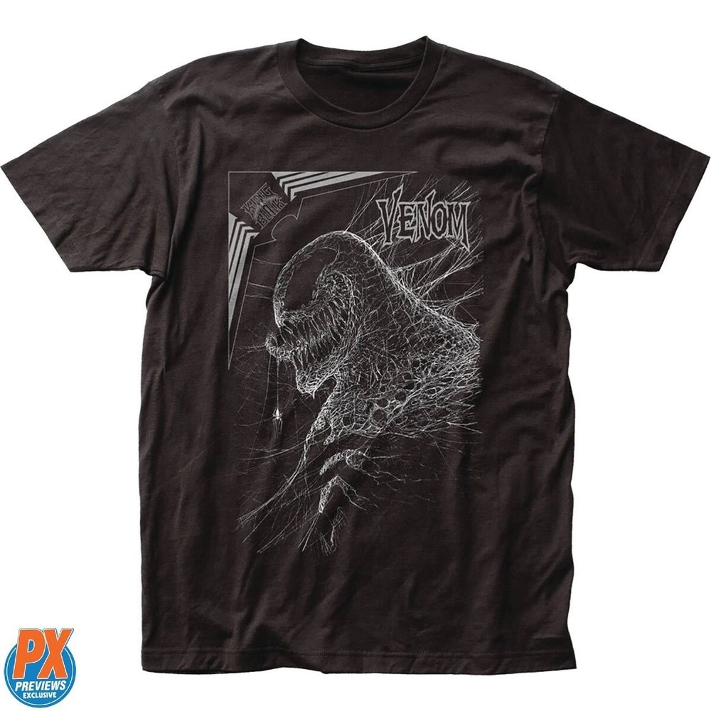 Marvel Previews Exclusive Venom Webhead Mens Black T-Shirt NEW