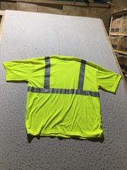 Corner Stone High Visibility T Shirt Mens 2XL Yellow Short Sleeve Crew Neck