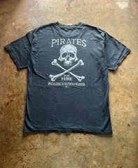 vintage Faded Pirates skull Charleston,sc Band tee