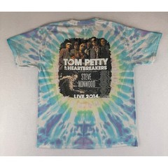 Hanes Tom Petty Heartbreakers Tour Shirt Mens L Tie Dye 2014 Live Steve Winwood