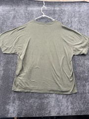 Vintage Rothco T Shirt Mens 3XL Olive Green Skull Crossbones Black Ink Design