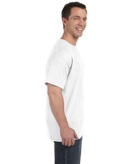 Hanes Men’s 100% Cotton Front Pocket White ComfortSoft T-Shirt – Size: XL