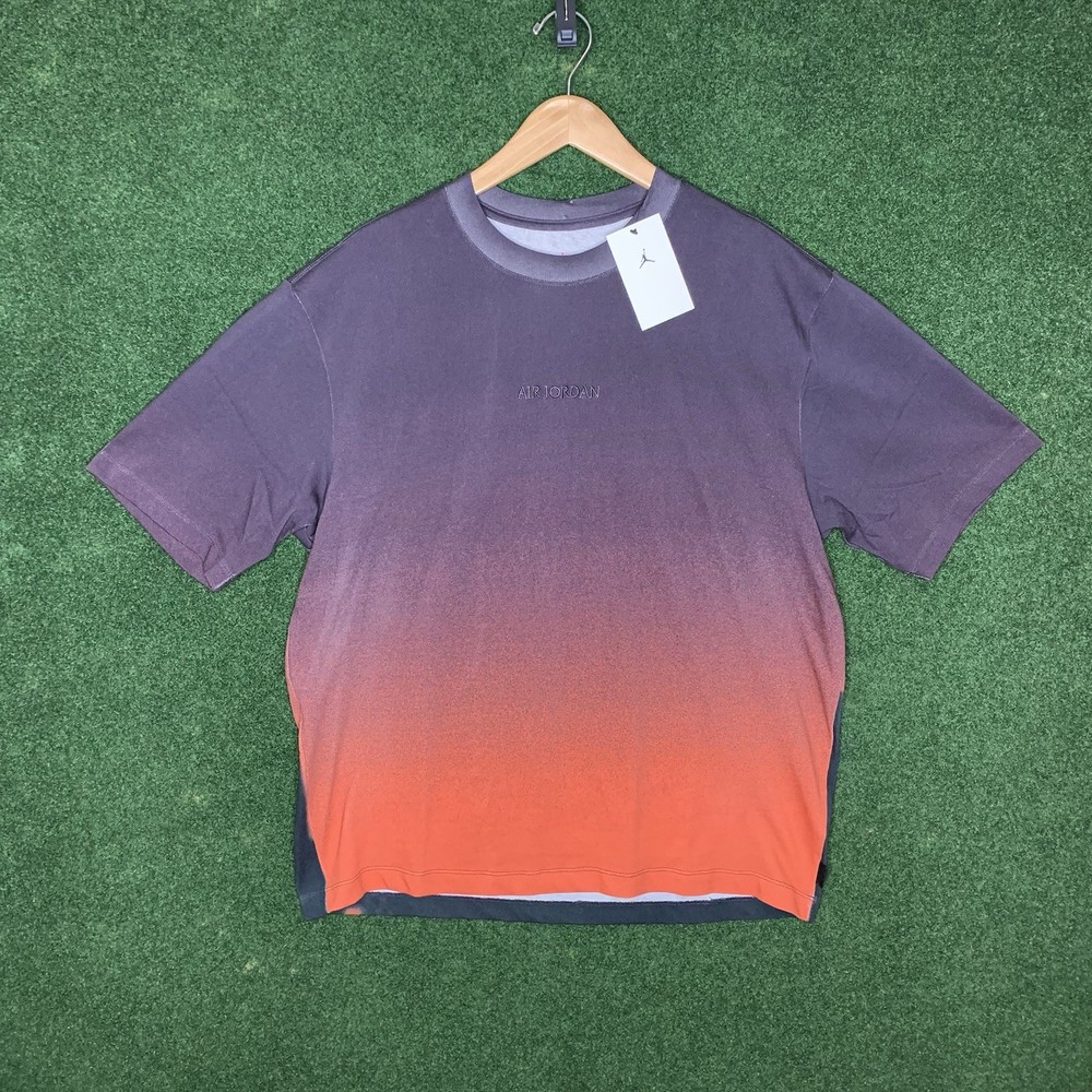 Sz M Nike Air Jordan 85 Gradient Sky T-Shirt Men’s Off Noir Black Hj2316-045