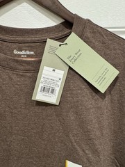 Goodfellow & Co Men’s T-Shirt Standard Fit Crew Neck Brown Cotton Size M