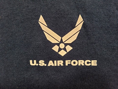 U.S. Air Force T-shirt Men’s Large Blue White Adult United States USA Military