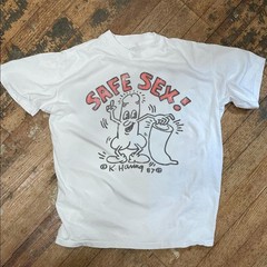 Safe Sex Keith Haring 87 Rare T-Shirt White XL