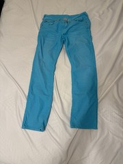 True Religion men’s Blue Denim Straight Leg Pant Inseam