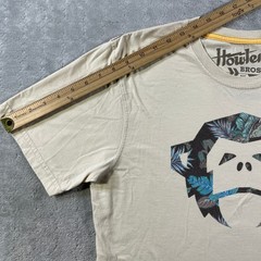 Howler Brothers Shirt Mens Medium Tan Monkey Face Heed The Call Casual Outdoor