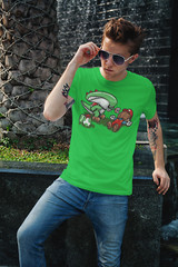 Yoshi Super Mario Bros. T-Shirt Mens Unisex Cotton Adult Size Xenomorph Alien
