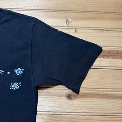 Vintage 90s Newport Blue Spellout Logo Fish Graphic T-Shirt USA Made – Medium