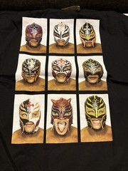 WWE Vintage Rey Mysterio Many Faces Shirt 2002 New With Tags Size 2xl