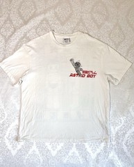 Vintage White Bershka Brand Astro Boy Atom Project Teeshirt Size Medium