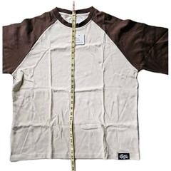 EPTM 100% Cotton T-SHirt Men’s Sz Med Cream/Brown Square Bottom Urban Mod
