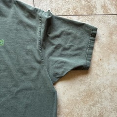 Nautica vtg t shirt green torch light my fire Hawaii style graphic