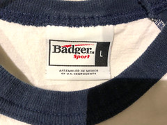 Badger Sport Warner Bros VIP Studio Tour Baseball Shirt Size L Cotton 3/4 Sleeve