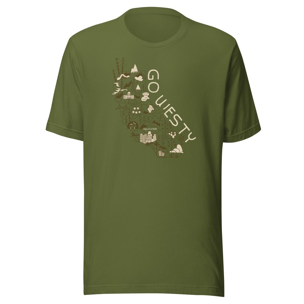 GoWesty Golden State Westy California Vanagon Camper Van Camp T3 Unisex T-Shirt