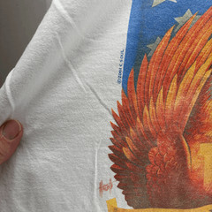 Caribbean Soul USA Shirt VTG 2001 American Flag 9/11 Tribute White Tee Size 2XL