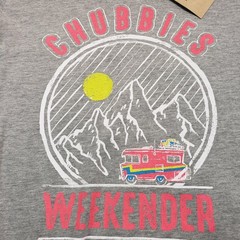 Chubbies The Van Life Graphic T Shirt Gray XL The Weekend Has Arrived Tee