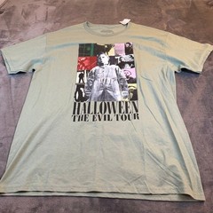 John Carpenter Halloween The Evil Tour Michael Myers Graphic T Shirt Adult Large