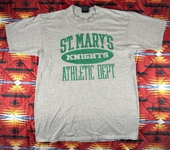 Vintage St. Mary’s Knights Athletics TShirt L School Track PE Grunge Sport 90s