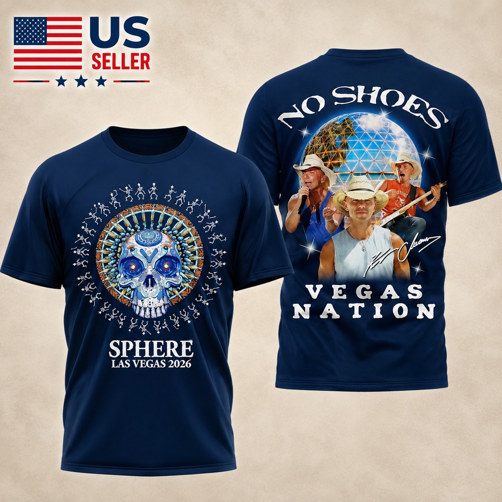 HOT ITEM! Kenny Chesney Sphere Las Vegas 2026 Tour 3D Shirt S-4XL