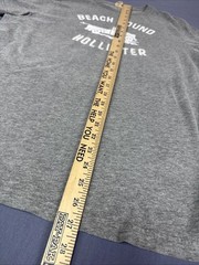 Hollister Beach Bound Men’s T-shirt Size XL Gray Embroidered Logo