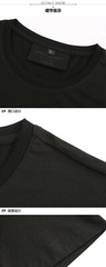 New Fashion Dragon Rhinestone Summer Short Sleeve Luxury Men Streetwear T-Shirt