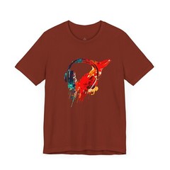 Premium T-SHIRT Maroon Blend Perfect for Music Lovers, Casual Wear, by Crox