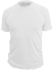 Gym Life® BLANK Tee Men’s Athletic T-Shirt Work Out Exercise Fitness Shirt White