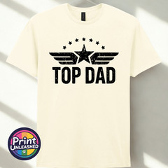 Classic Top Dad Tee Funny Dad T Shirt Retro Print Father’s Day Gift for Dad Tee