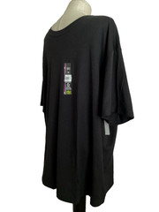 ATHLETIC WORKS Tri-Blend Black Short Sleeve Crew Neck T-Shirt Sz 2XL*